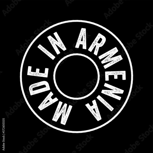 Made in Armenia text emblem stamp, concept background