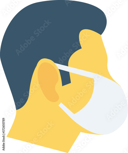 coronavirus wear mask and facial mask