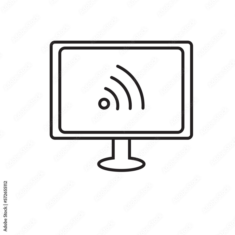 wireless icon on a white background wireless icon on a white background