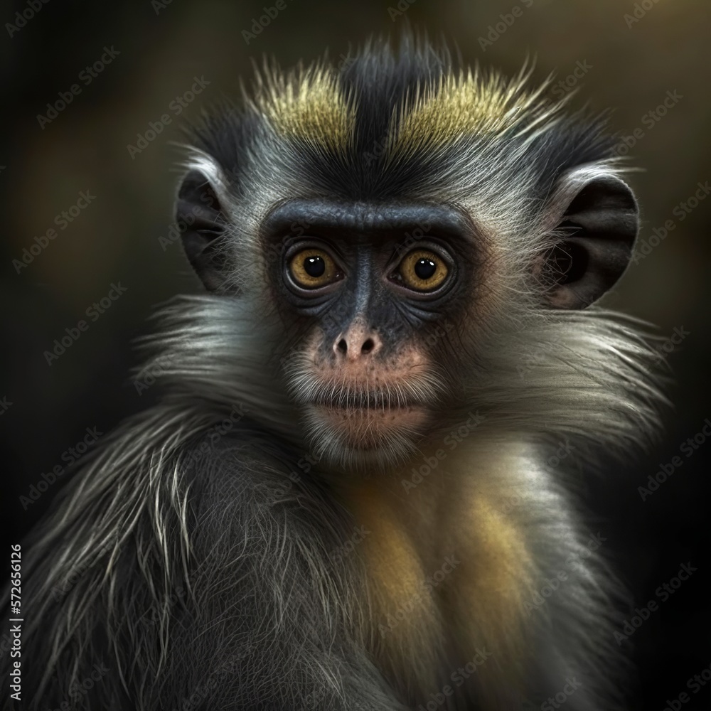 Aotus nigriceps Monkey Generative AI