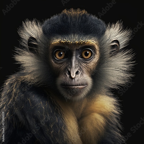 Aotus trivirgatus Monkey Generative AI © Luiz