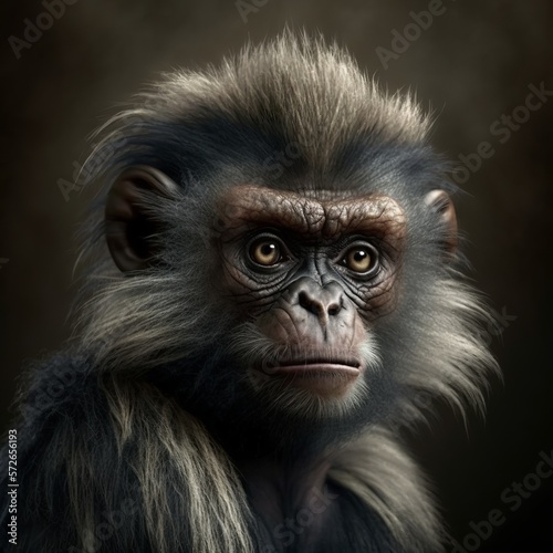 apajus nigritus nigritus Monkey Generative AI