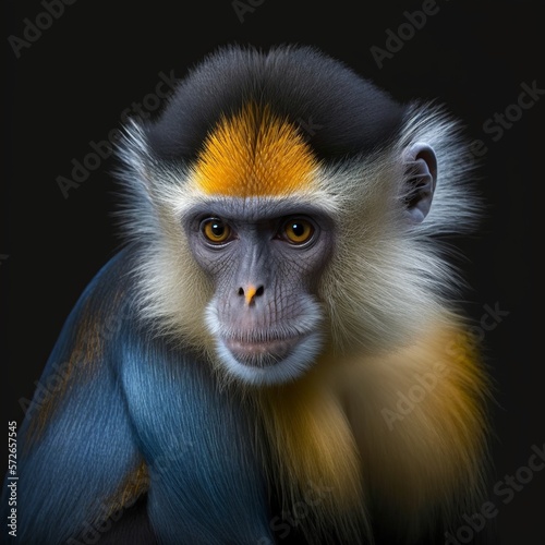 Cebus unicolor Monkey Generative AI © Luiz