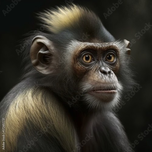 Leontopithecus chrysomelas Monkey Generative AI