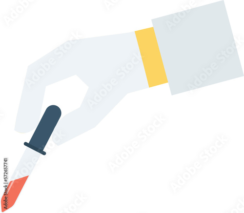 experiment dropper  and pipette