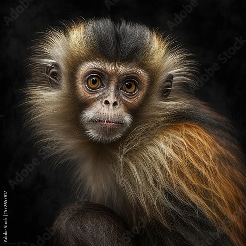 Mico leucippe Monkey Generative AI © Luiz