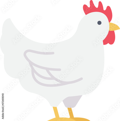 farming hen and chicken