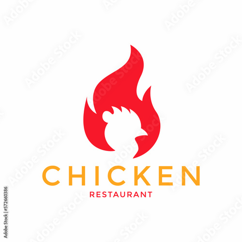logo concept for roast chicken restaurant