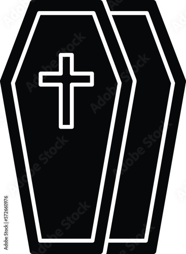 halloween coffin and wood