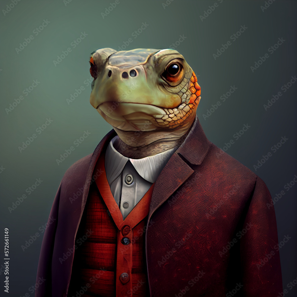 Turtle NFT Art Portrait Turtle NFT Art Portrait