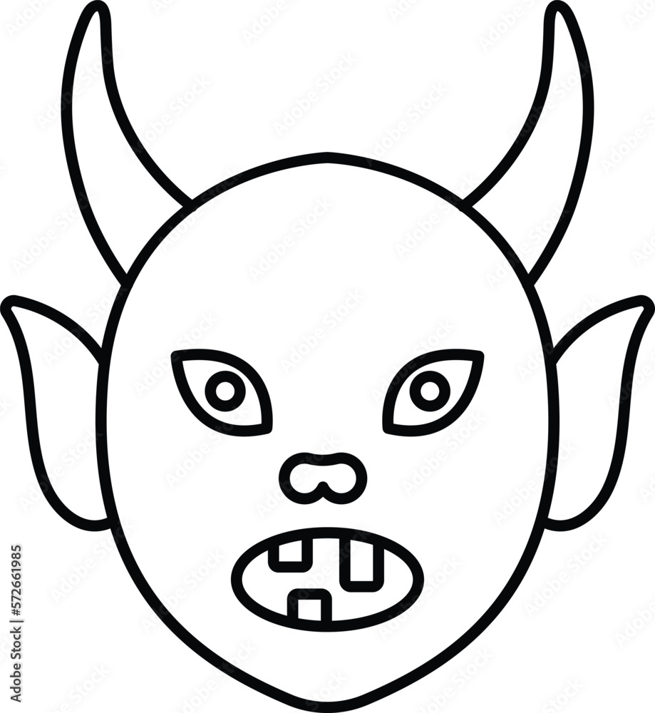 Obraz premium halloween devil and horror