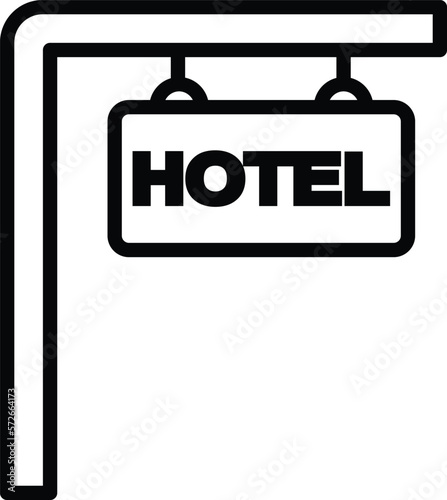 hotel service  board and sign