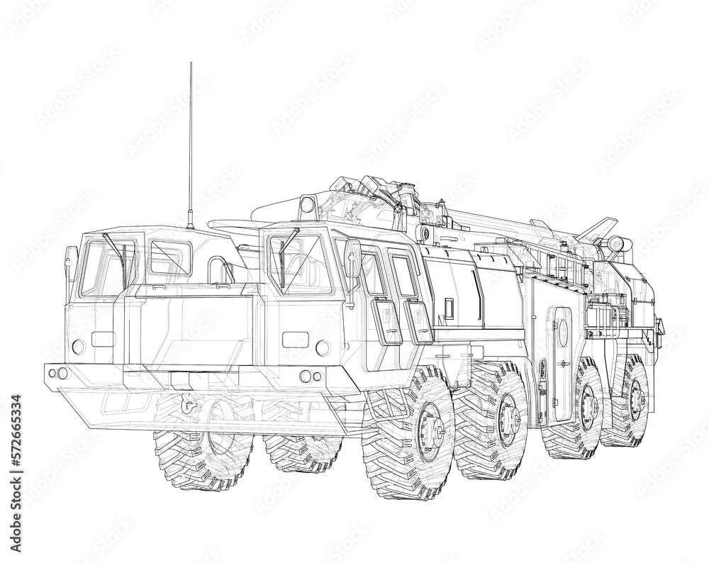 Army Rocket artillery system. Military concept