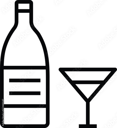 hotel service  wine bottle and alcoholic