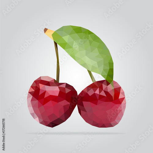 Polygonal abstract geometric low poly food eating menu restaurant fruit vegetables bevarages drink sweet hamburger fast food dessert coffee tea wine triangle pattern
