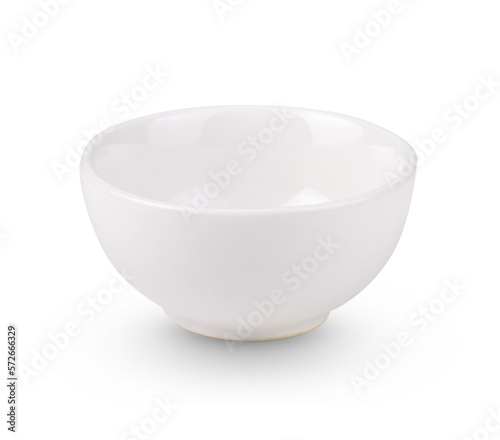White empty bowl isolated  on transparent background