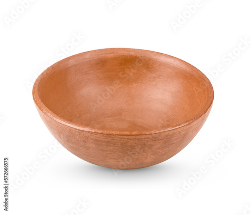 Clay cup isolated  on transparent background