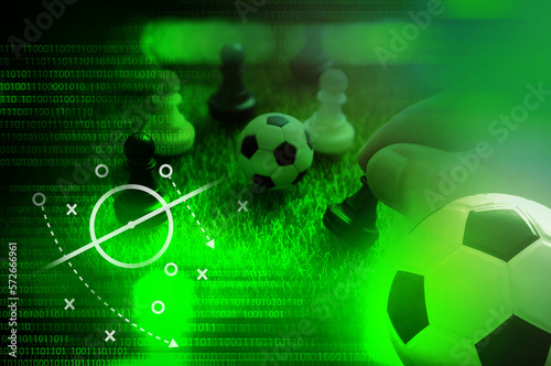 football tactics , soccer manager tactical analysis concept © janews094