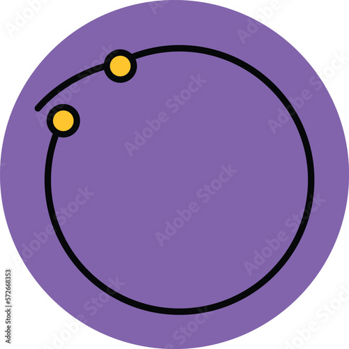 earring hoop Vector Icon
