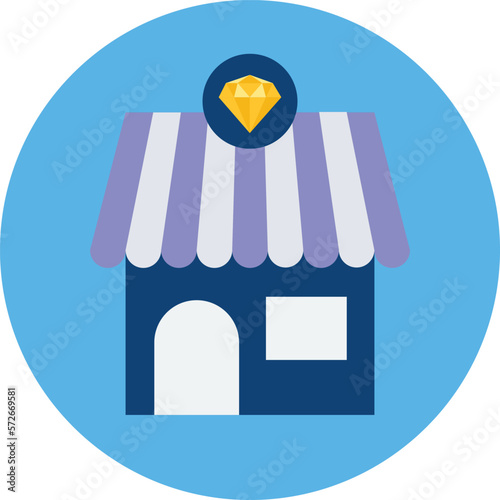 jewelry store Vector Icon
