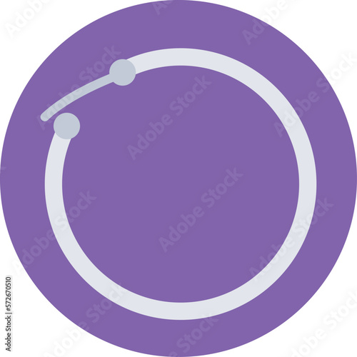 earring hoop Vector Icon

