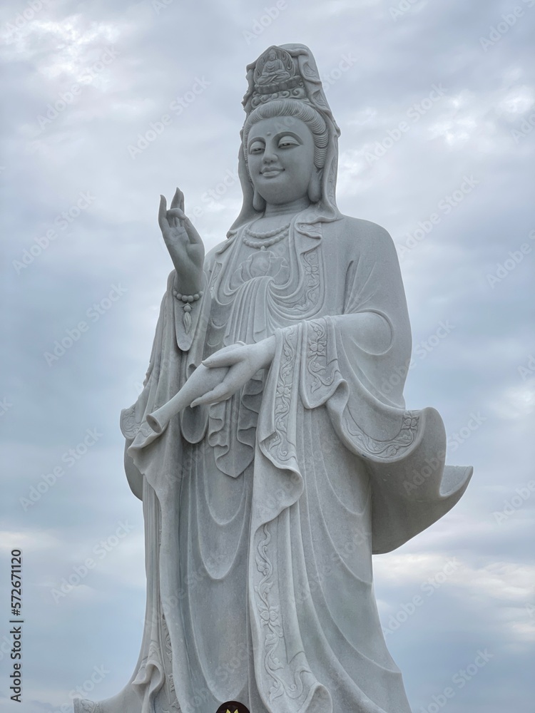 Statue of Buddha in sky background Giant Buddha Statue Statue of Buddha in sky background Giant Buddha Statue