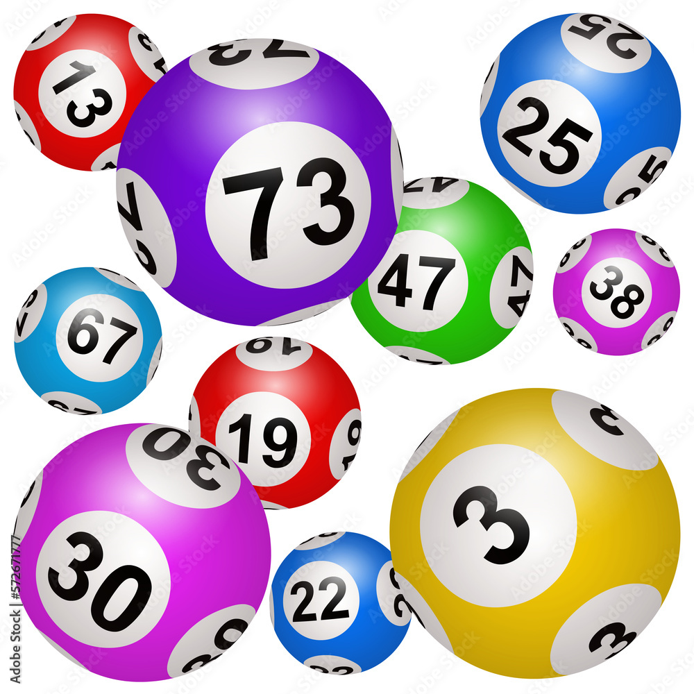 Naklejka premium Boules de loto 