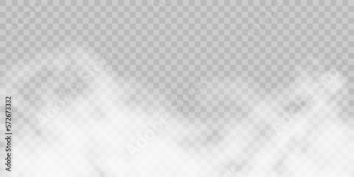Fog effect isolated on transparent background layer. Stock royalty free vector illustration