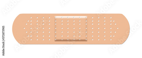 An adhesive bandage on a transparent layer can be copied and pasted anywhere a bandage is needed in a project.