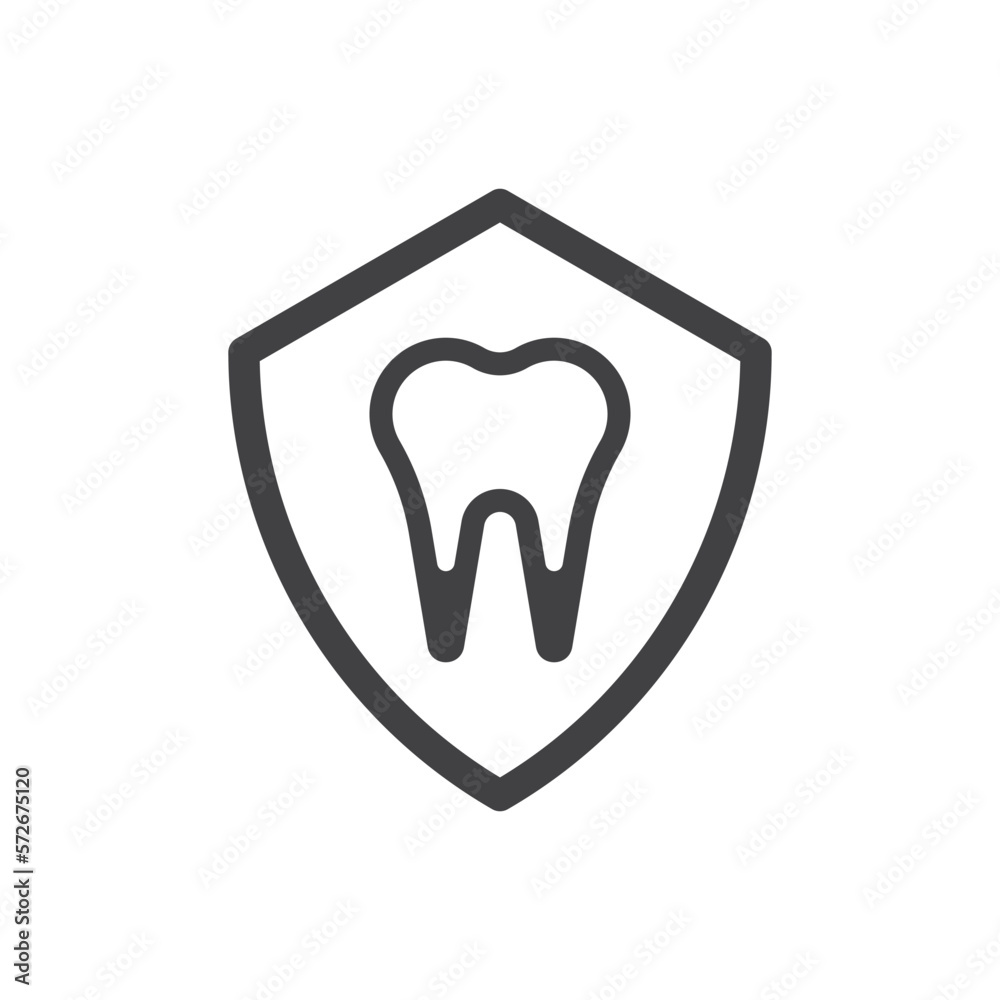 Protection Security Teeth And Tooth Icon Protection Security Teeth And Tooth Icon