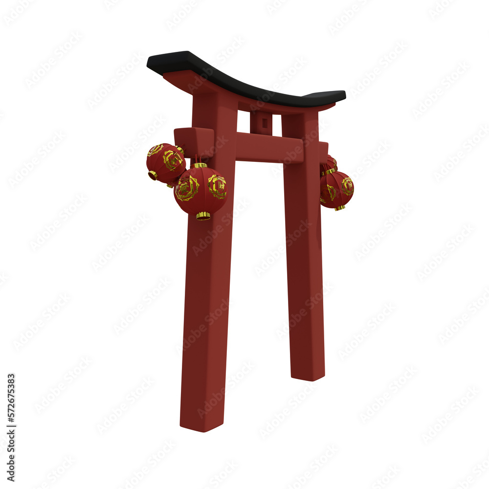 Chinese Gate 3D illustration, icon, View Render, HD, Premium Quality, Alpha Background, PNG Format, New Year, Culture, Luck, Happy, Gong Xi Fa Chai Chinese Gate 3D illustration, icon, View Render, HD, Premium Quality, Alpha Background, PNG Format, New Year, Culture, Luck, Happy, Gong Xi Fa Chai