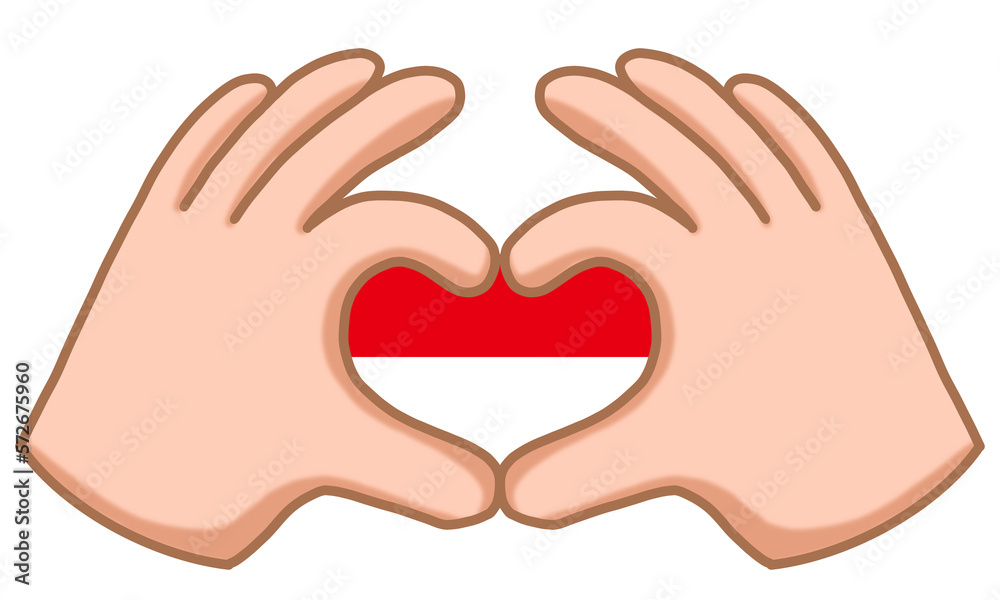 Obraz premium Love Indonesia