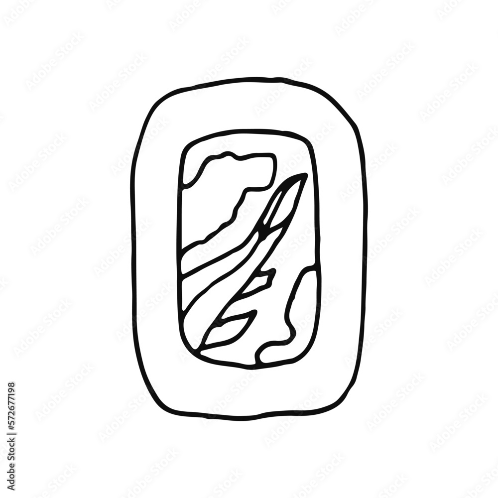 Porthole, a rounded window on board an aircraft. View of the clouds and the wing of the aircraft. Doodle. Vector illustration. Hand drawn. Outline. Porthole, a rounded window on board an aircraft. View of the clouds and the wing of the aircraft. Doodle. Vector illustration. Hand drawn. Outline.
