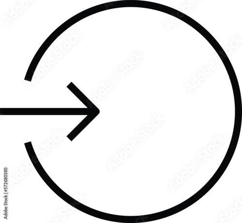 mobile ui right navigate and arrow