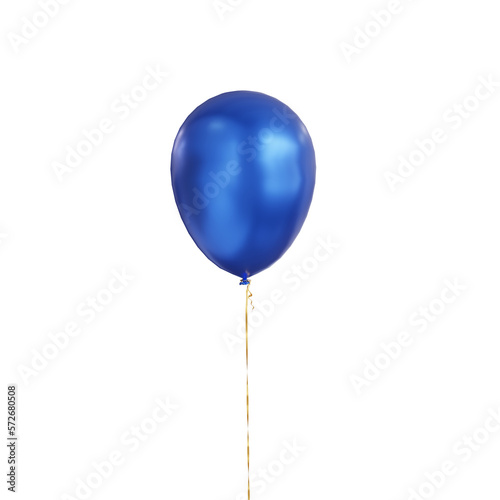 Balloon on isolated background. 3D render