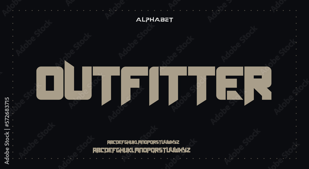 Abstract Fashion Best font alphabet. Minimal modern urban fonts for logo, brand, fashion, Heading etc. Typography typeface uppercase lowercase and number. vector illustration full Premium look