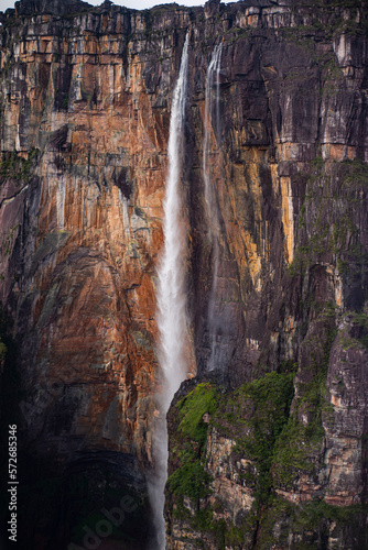 Auyan-Tepui, angel falls in national park Canaima, Venezela.