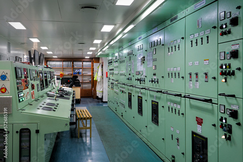 ship engine control room