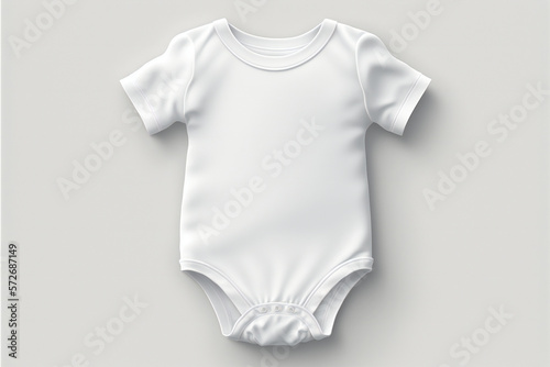 Wallpaper Mural White bodysuit for kids, ai generated Torontodigital.ca