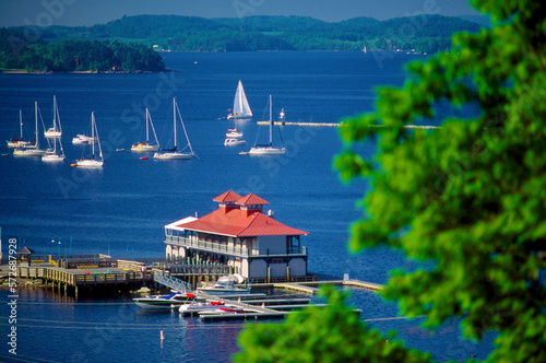 The Boathouse on Lake Champlain in Burlington, Vermont. photo