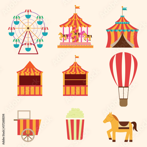 circus tent vector illustration