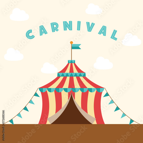 circus tent vector illustration