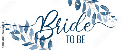 Bride to be bachelorette party vector calligraphy design.hen party or bridal shower hand written calligraphy card, banner or poster graphic design lettering vector element. Bride to be quote