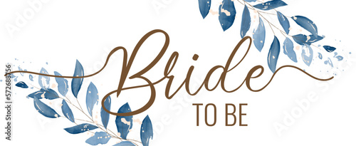 Bride to be bachelorette party vector calligraphy design.hen party or bridal shower hand written calligraphy card, banner or poster graphic design lettering vector element. Bride to be quote