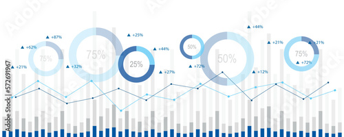 grafici economia, statistica, elaborazione dati