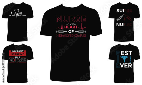 Creative Nurse T Shirt Design Bundle 