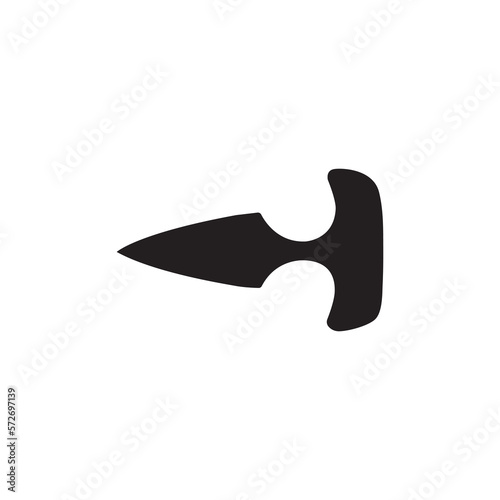 Dagger Knife symbol, stabbing weapon icon