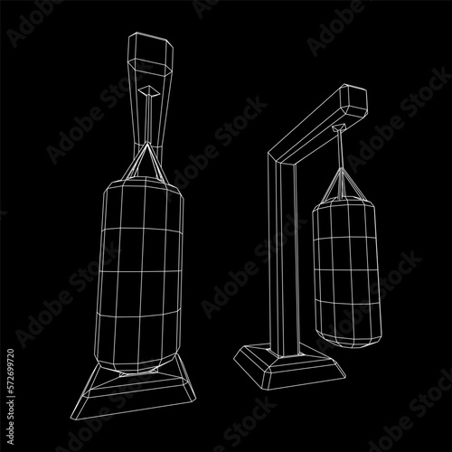 Punching bag for training boxing power punch