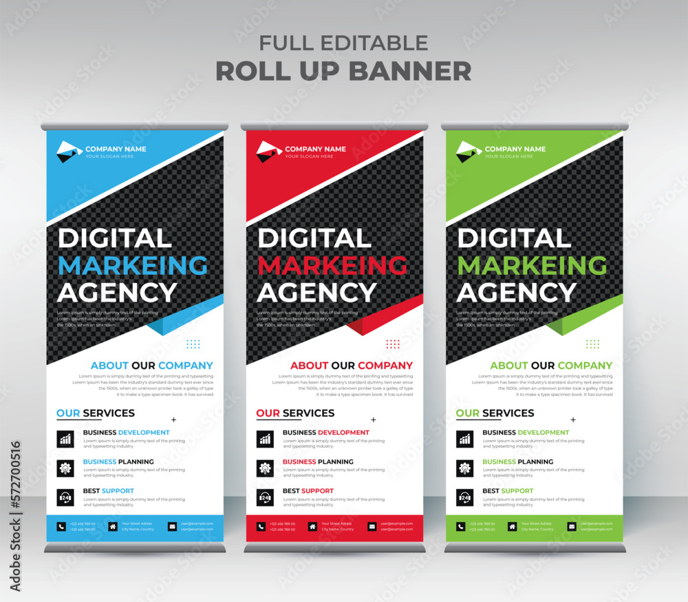 Business Modern Rollup Banner Template Business Modern Rollup Banner Template