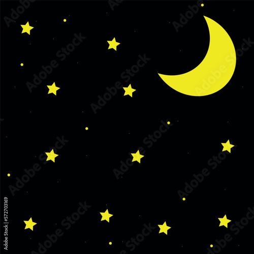 illustration of a night sky